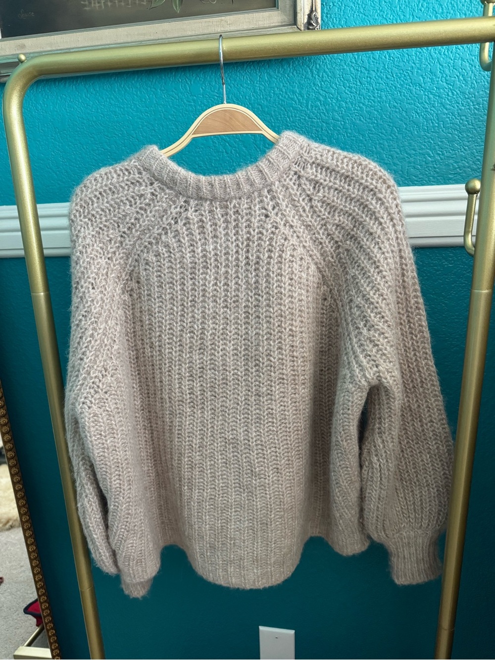 Sezane Light Beige Emile Cardigan - Picture 2 of 6
